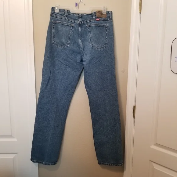Wrangler Mens 34x34 Straight Leg Regular Fit Jeans Denim - Picture 6 of 6